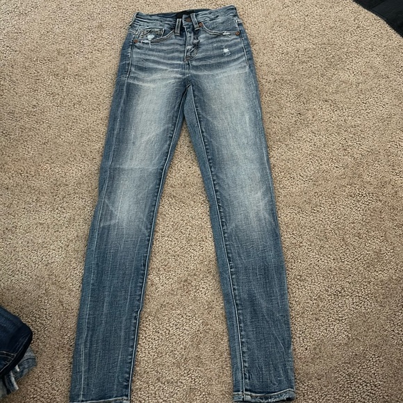 Buckle Black Skinny Jeans - Picture 1 of 3